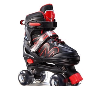 Patins à roulettes ajustables à double rangée pour débutants, <span class=keywords><strong>4</strong></span> <span class=keywords><strong>roues</strong></span>, bonne qualité, meilleure vente - Product Image 2