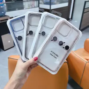 Warna-warni dalam semprot akrilik + lensa Film dengan kemasan tekan panas ponsel casing untuk iPhone