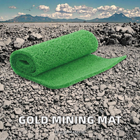 Tapis de lavage pour égouttoir à minerai vert 10 mm, 1,22 x 12 m, en PVC, lavable, extra épais, pour usage extérieur