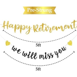 En Oferta, Decoración para Fiesta de Jubilación, Adornos Colgantes con Forma de Corazón en Dorado y Negro - Product Image 5