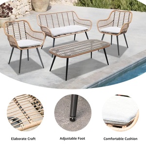 <span class=keywords><strong>Canapé</strong></span> <span class=keywords><strong>en</strong></span> rotin et <span class=keywords><strong>osier</strong></span> 3 places d'extérieur haut <span class=keywords><strong>de</strong></span> gamme ensemble <span class=keywords><strong>de</strong></span> meubles <span class=keywords><strong>de</strong></span> patio canapés <span class=keywords><strong>de</strong></span> jardin avec coussin confortable - Product Image 4