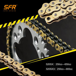Ensemble chaîne et pignon de moto en acier haute performance <span class=keywords><strong>SFR</strong></span> 520SX3 520VO 520HX 525SX pour ATV tout-terrain, maillon de connexion - Product Image 5