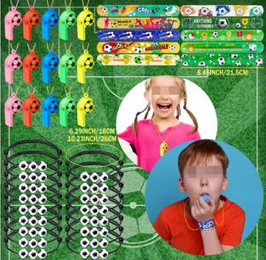 Pulseras de Fútbol, Llaveros de Pelota de Espuma, Pajitas, Silbato, Bolsas de Regalo, Pegatinas de Tatuajes, Juguetes de Laberinto para Fiestas de Fútbol - Product Image 2