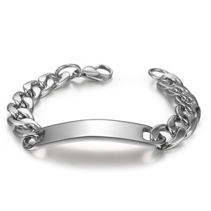 Pulsera Curva Unisex de Acero Inoxidable al por Mayor, Estilo Europeo Americano Hip Hop <span class=keywords><strong>Cuba</strong></span> Retro de Yiwu - Product Image 5