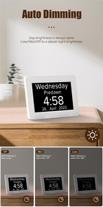 Màn Hình LCD 8 Inch Nói Kỹ Thuật Số Mất Trí Định Hướng Đồng Hồ Với 8 Ngôn Ngữ Bộ Nhớ Mất Đồng Hồ Cho Người Cao Tuổi - Product Image 5