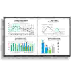 Tableau blanc interactif tactile couleur noir, écran en verre trempé <span class=keywords><strong>4</strong></span>+32, 75 pouces, tableau blanc interactif intelligent - Product Image 2