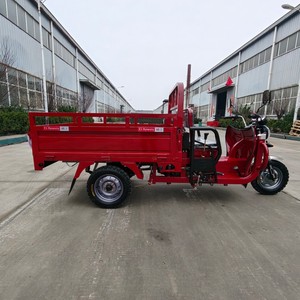 Tricycle à marchandises ouvert motorisé à essence refroidi par air 150cc, avec amortissement hydraulique à ressort de 37 mm et capacité de charge nominale de 900 kg, moto à 3 roues - Product Image 6