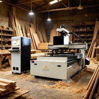 Centro de Procesamiento de Madera Profesional Modelo MS8, Mesa de Fresado Duradera con Router para Uso en Fresado de Madera M-Shine