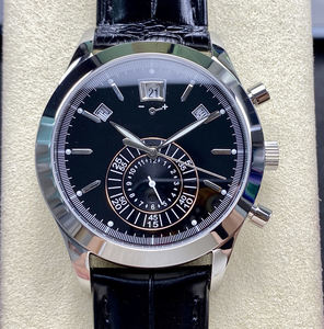 Reloj mecánico clásico redondo para hombre, estilo empresarial con correa de cuero genuino - Product Image 4