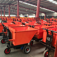 Tricycle électrique de chantier robuste avec moteur puissant et batterie, pneus de qualité supérieure, mini-dumper pour transport sur chantier, 15KW, autonomie 8-12H