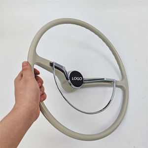 พวงมาลัยสีเทาแบบเรโทรสำหรับรถโฟล์คสวาเกน บีทเทิล คลาสสิก ปี 1962-1971 รุ่น 62-71 วีดับบลิว บัก คาร์มันน์ ไจอา ไทป์ 3 - Product Image 3