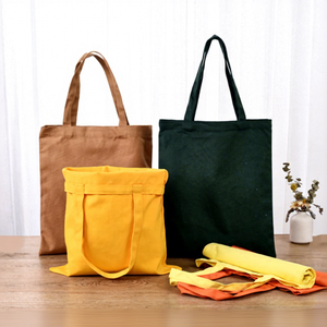 Bolsa <span class=keywords><strong>de</strong></span> Compras <span class=keywords><strong>de</strong></span> Lona <span class=keywords><strong>de</strong></span> Algodón Personalizada, Hecha a Mano, Reutilizable, con Cremallera y Bolsillos - Product Image 5