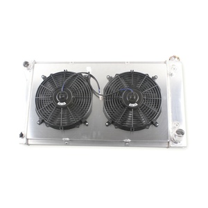 Ss-0073 <span class=keywords><strong>radiateur</strong></span> en <span class=keywords><strong>aluminium</strong></span> à 3 rangées + carénage + ventilateurs pour 1967-1972 Chevy GMC C/K Series C10 C20 C30 Pickup Truck Blazer - Product Image 2