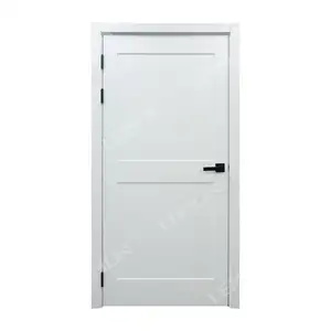 Simple Modern Design American style Wooden Casement Door Single Internal Wooden Casement Swing Doors