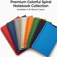 Cahier à spirales avec couverture en papier personnalisée OEM pour étudiants et bureaux