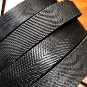 Gurtband Großhandel Hochwertiges schwarzes 2,5 cm Nylon Polyester Sicherheits gurt Gurtband