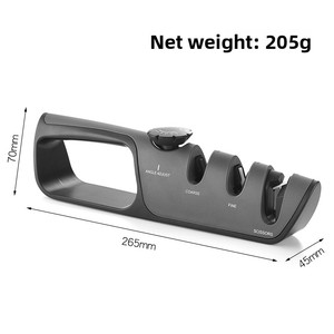 Aiguiseur de couteaux réglable avec roues en tungstène et céramique pour cuisine, camping en plein air, couteaux à lame fixe et ciseaux de chasse - Product Image 6