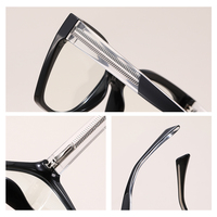 Montures de lunettes anti-lumière bleue pour femmes, modèle TR90 personnalisable 2026, avec branches à âme métallique intégrée