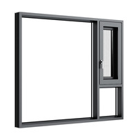 Ventanas Abatibles de Alta Gama con Diseño Minimalista y Aislamiento Térmico para Ventanas en Ángulo; Aluminio con Rotura de Puente Térmico Hecho a Medida