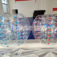 HUAYUE Extérieur 1.2m/1.5m PVC Bulle Football Interactif Transparent Gonflable Corps Boule Pare-chocs