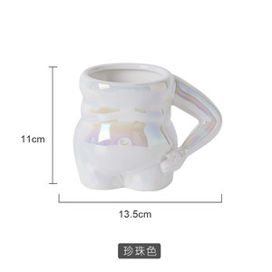 <span class=keywords><strong>Tazas</strong></span> Creativas de Cerámica con Personalidad, Extrañas y <span class=keywords><strong>Divertidas</strong></span>, con Forma de Barriga Grande, <span class=keywords><strong>para</strong></span> Regalo de Amigos - Product Image 5