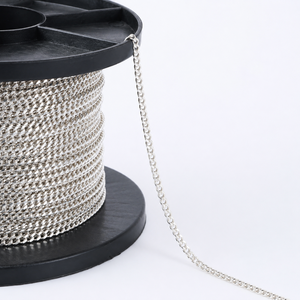 Chaîne serpent octogonale en argent sterling 925 de 1,0 mm de Sejal Creations, composants de bijoux pour la fabrication de colliers, bracelets et vêtements - Product Image 1