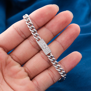 Custom 925 Sterling Silver 6mm Cuban Link Bracelet for <b>Men</b> Moissanite Diamond Gold Plating Hip Hop Chain Link Jewelry Gift - Product Image 4