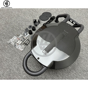 Cache-roue de secours arrière en fibre de carbone sèche style B avec cadre en fer pour G Wagon W464 G500 G63 2019-2024, finition brillante sergé - Product Image 6