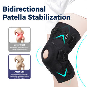 Support de plaque de genouillère rotule ouverte Support de genou en néoprène Coussinets de sport Matériau en spandex flexible pour la protection de la sécurité sportive - Product Image 5