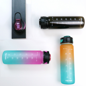 Borraccia Grande in Tritan Senza BPA da 32oz con Indicatore del Tempo, Bottiglia d'Acqua Ecologica Motivazionale da 1000ML <span class=keywords><strong>per</strong></span> Fitness - Product Image 3