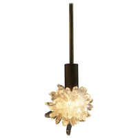 Décoration d'intérieur, lampe suspendue en cristal naturel moderne de luxe, pour îlot de cuisine, salon