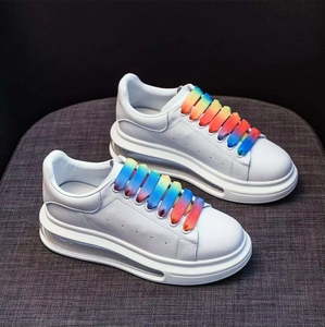 Zapatillas de Plataforma Blancas de Diseño de Lujo con Cordones Antideslizantes, Cómodas y Casuales para Mujer y Hombre, para Caminar en Primavera e Invierno - Product Image 4