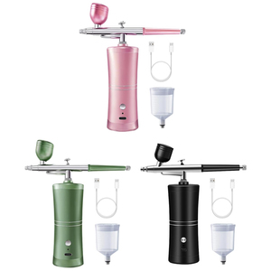 Compresseur d'air professionnel rechargeable à piston en cuivre, kit aérographe portable sans fil en ABS, respectueux de l'environnement - Product Image 2
