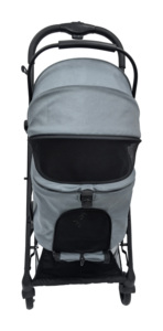 2-in-1 có thể điều chỉnh vải không thấm nước vật nuôi xe đẩy và du lịch tàu sân bay có thể gập lại cho chó nhỏ & mèo - Product Image 3