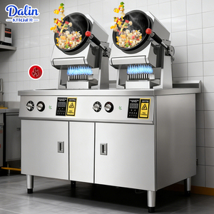 Máquina de Cocina Industrial de 2 Cabezas, Wok Automático para Saltear, Equipo Comercial para Restaurantes, Acero Inoxidable 304, Gran Venta - Product Image 1