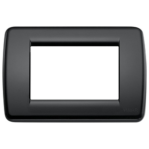 Vimar Black Rondo <b>Plate</b> 12.3x8.2 Cm Wall <b>Switch</b> Cover - Product Image 1
