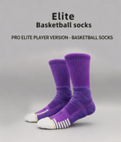 Chaussettes de basket-ball antidérapantes, chaussettes de sport à semelle épaisse et coussinée, chaussettes de sport antidérapantes pour l'avant-pied, chaussettes de sport haute performance, chaussettes de sport personnalisées OEM ODM