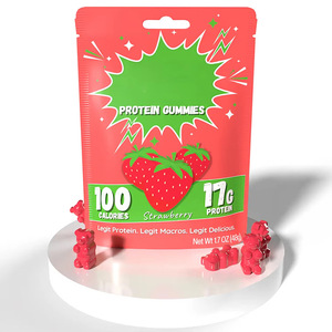 17g de protéines de lactosérum |   Bonbons gélifiés faibles en calories aux saveurs pastèque, pêche, fraise et pomme verte – Soutien énergétique pour les déplacements - Product Image 3