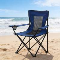 Fauteuil pliant d'extérieur - Chaise de pêche et de plage portable pour le camping et les pique-niques - Mobilier d'extérieur