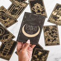 Dongguan fabrika yüksek kalite sunuyor kuşe kağıt Tarot kartları özel baskılı altın kenar çok satan ürün rehber