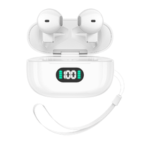 Audífonos Pro13 TWS Semi-in-ear BT5.4 con Pantalla LED Digital, Controlador Dinámico de 13 mm, Sonido Panorámico de 360°, IPX4, ENC, Control Táctil, Tipo-C