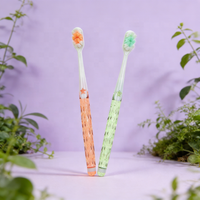 Brosse à dents fantaisie pour adultes à micro-brins haute densité – Hygiène bucco-dentaire domestique