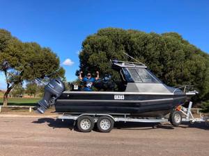 Bateau de pêche en mer Easycraft en aluminium de 6 mètres, ponton offshore, <span class=keywords><strong>navire</strong></span> de 20 pieds, <span class=keywords><strong>petit</strong></span> yacht, bateau rapide à coque en V profond - Product Image 2
