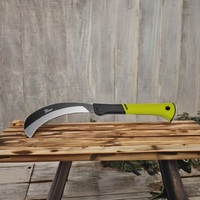 Couteau de jardin d'extérieur Pecker, acier SK5, lame courbée de 4 mm, manche en TPR/PA+GF, 0,5 kg, Taiwan PC-B01.842V6, pour travaux sur le bois