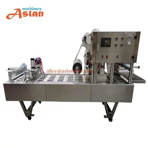 Kaart Fast Food Lade Sluitmachine/Plastic Vlees Doos Vacuüm Sluitmachine/Kaart Vacuüm Sealer Met Gas Spoelen