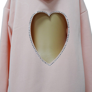 Sudadera con Capucha de Alta Calidad para Mujer, Talla Grande, Estilo Halter, Color Liso - Product Image 5