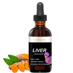 Oem ODM nhãn hiệu riêng gan chất lỏng giọt hỗ trợ làm sạch & giải độc với sữa Thistle thảo dược bổ sung - Product Image 1