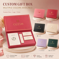 Coffret cadeau de soins de la peau haut de gamme avec structure rigide, emballage en papier personnalisé avec logo pour les coffrets cadeaux de produits de beauté