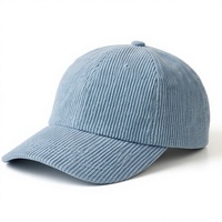 Casquette de baseball en velours côtelé à 5 panneaux, broderie personnalisée, impression DTF, logo, texture douce