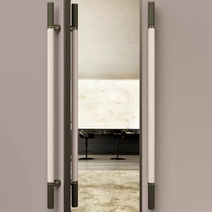 Poignée de porte en cuir brossé bronze pour hôtel, robuste, pour entrée principale, idéale pour les portes en verre ou en bois de grande taille - Product Image 3
